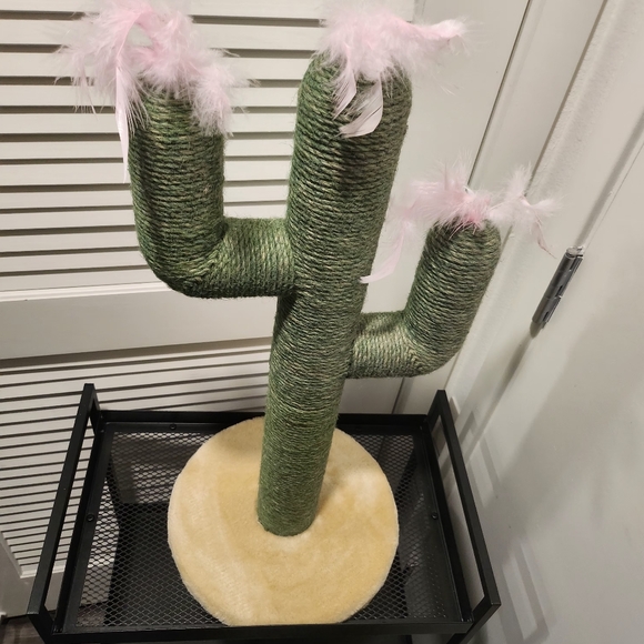 Wholesale Green Cactus Cat Scratching Post with Quality Jute Rop - Picture 5 of 6